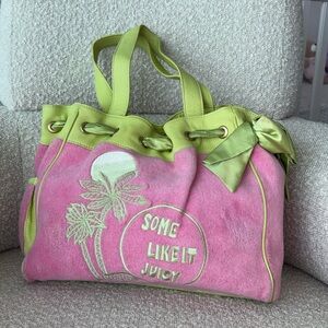 Y2K Juicy Couture Pink and Green DAYDREAMER